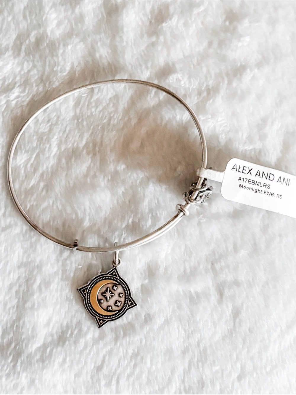 NWT! Alex and Ani Moonlight Charm Bracelet - Silver & Gold - Picture 2 of 4